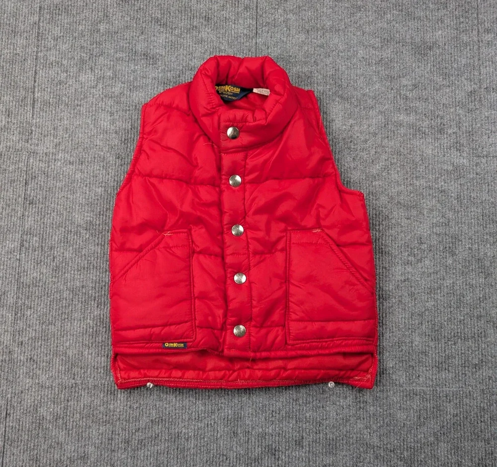 Vintage OshKosh B'Gosh Puffer Vest Kids 3 Regular Toddler Genuine Article